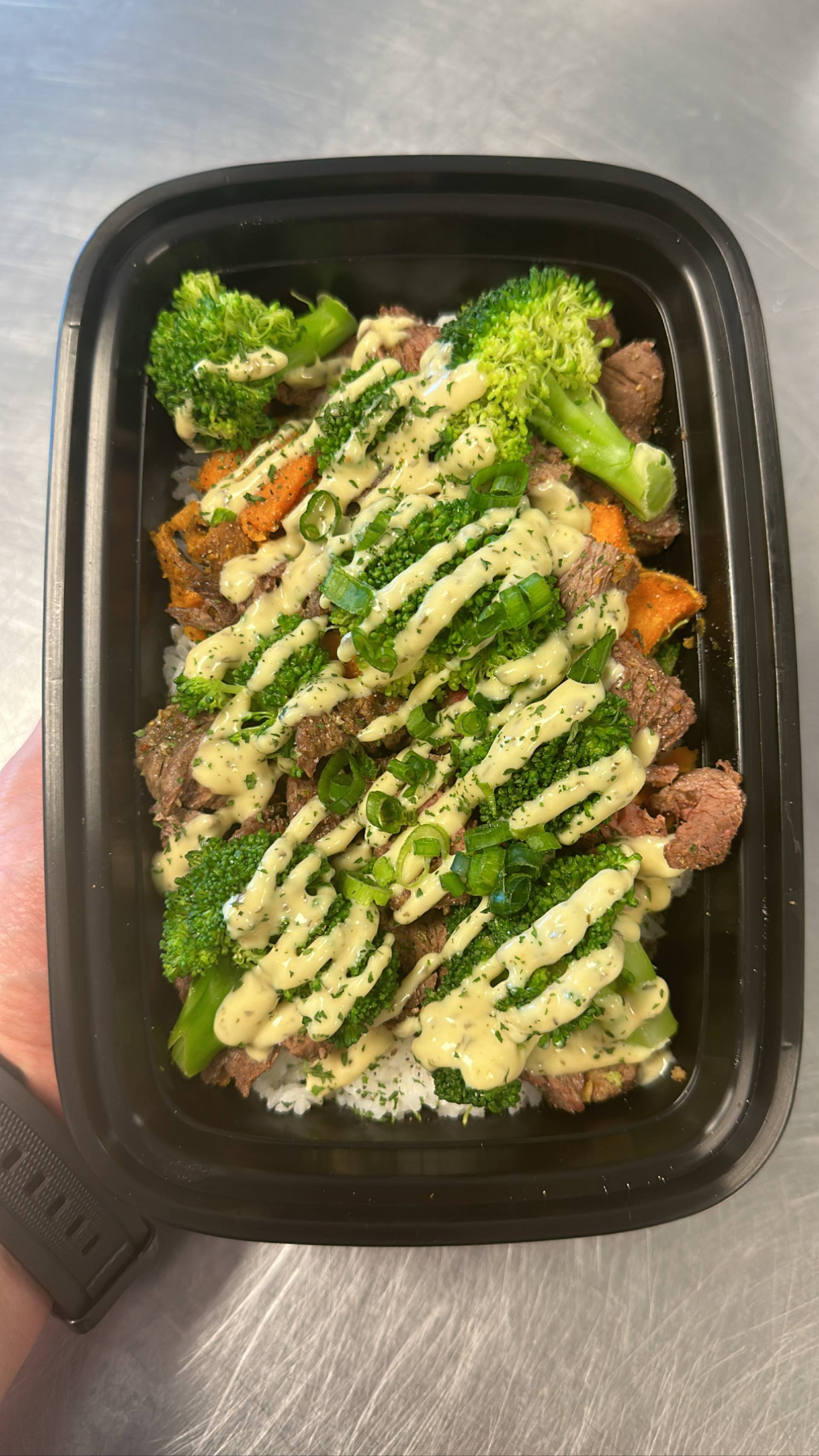 Garlic Parmesan ( Steak + Pasta )