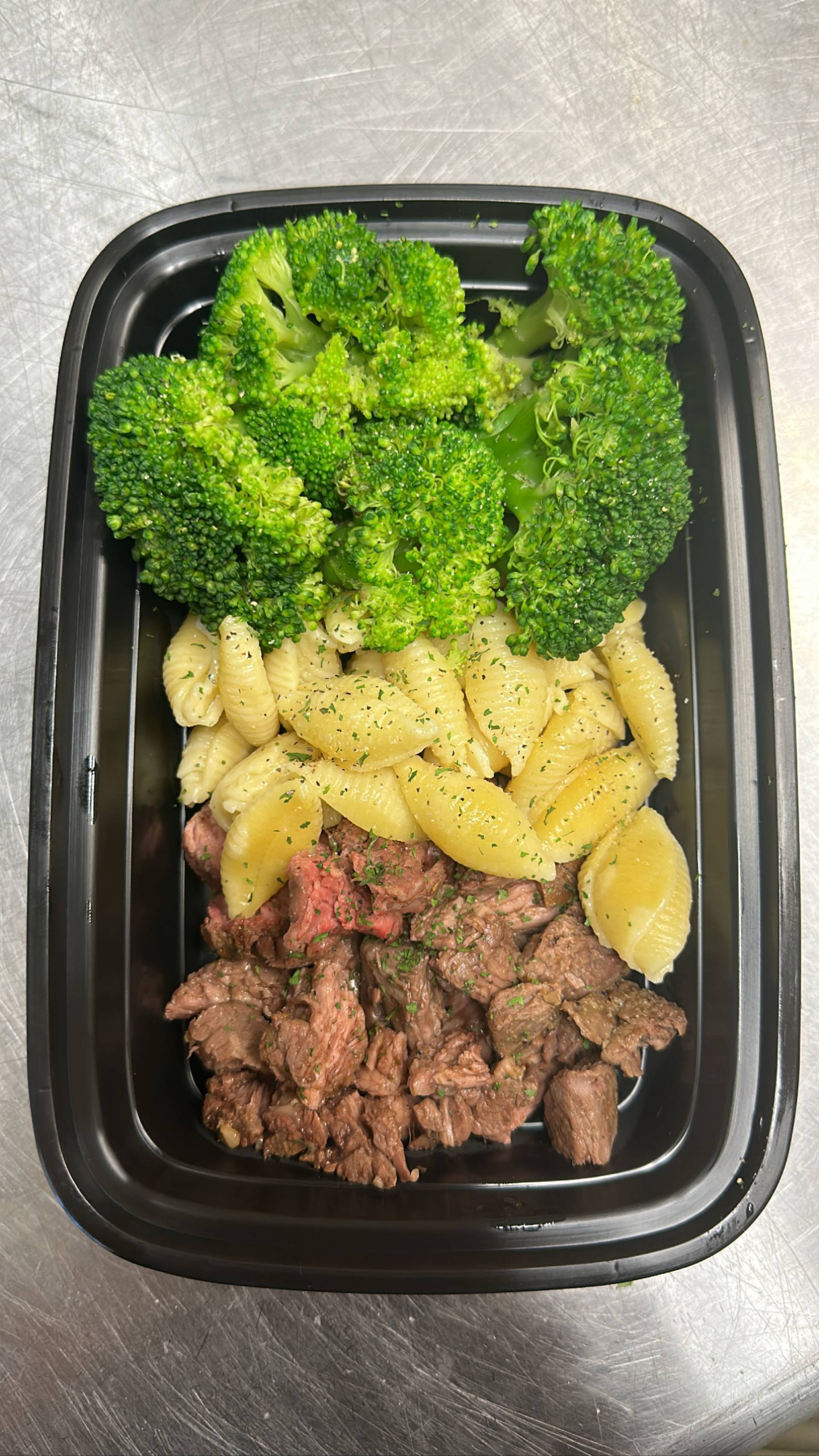 Steak + Pasta + Broccoli