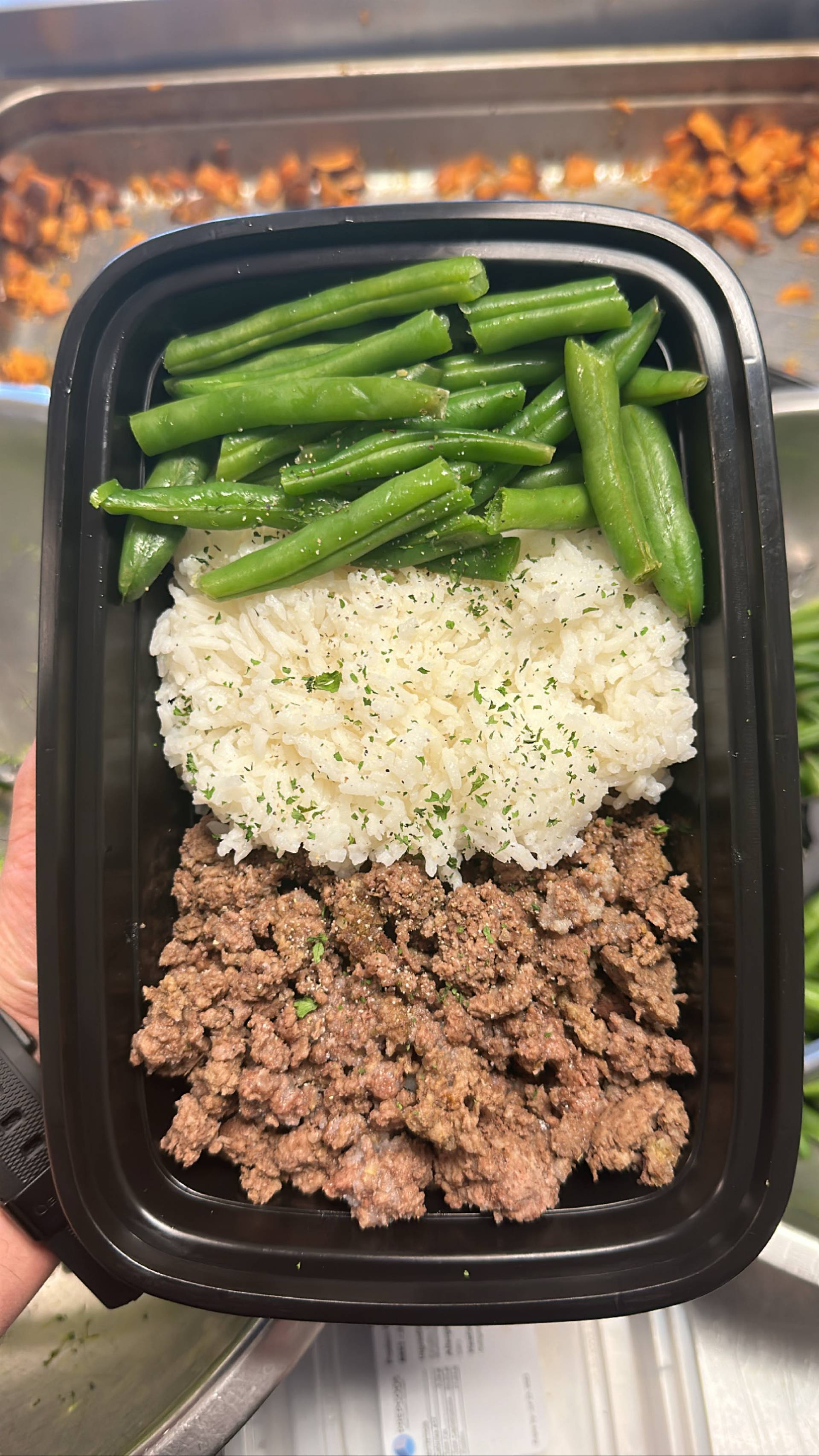 Beef + Jasmine Rice + Green Beans