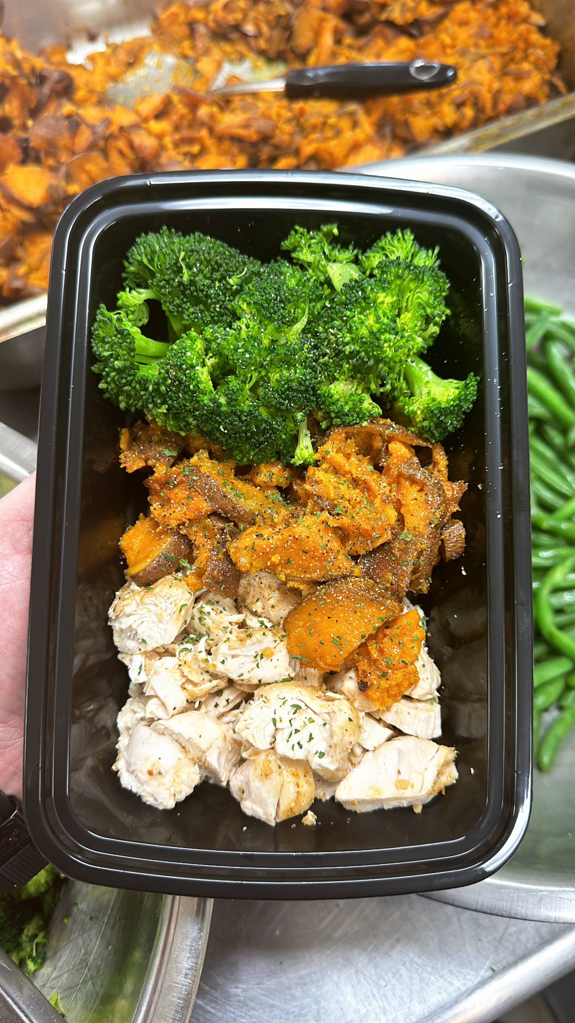 Chicken + Sweet Potato + Broccoli