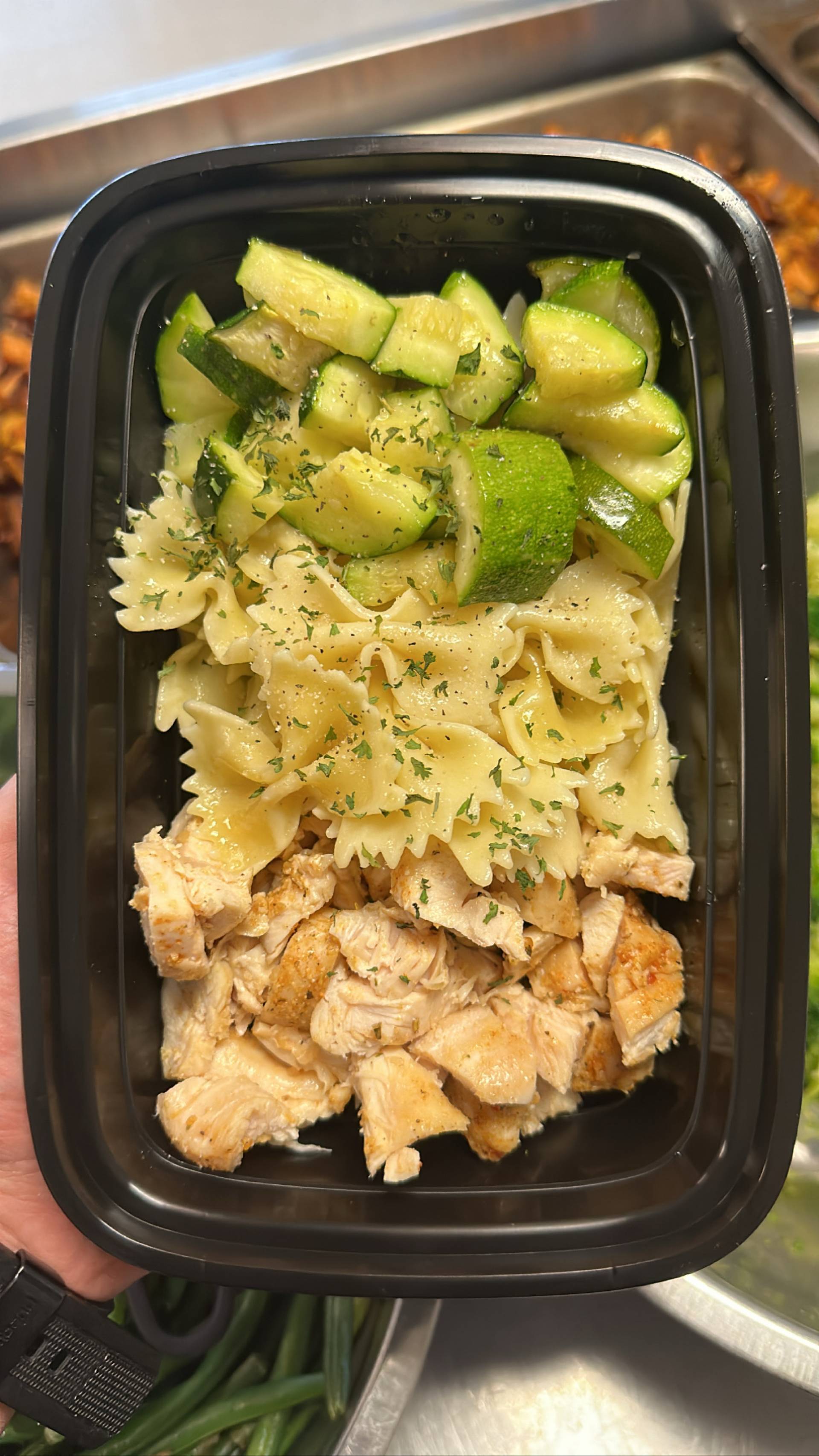 Chicken + Pasta+ Zucchini