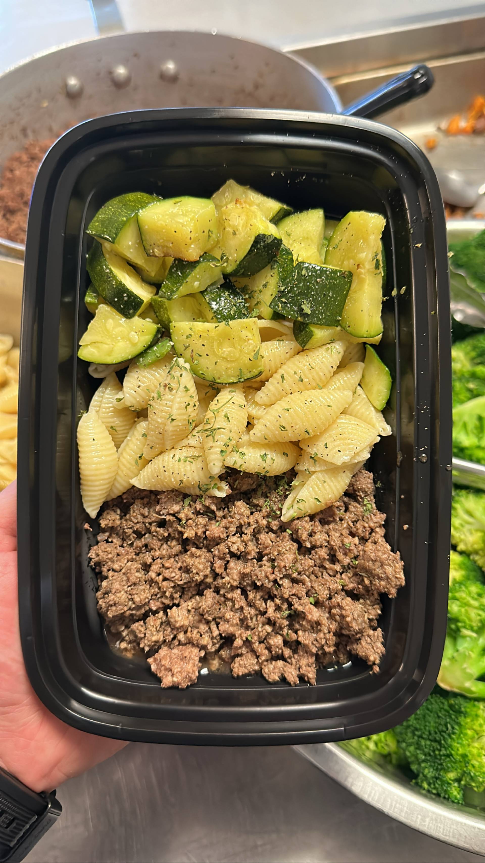 Beef + Pasta + Zucchini