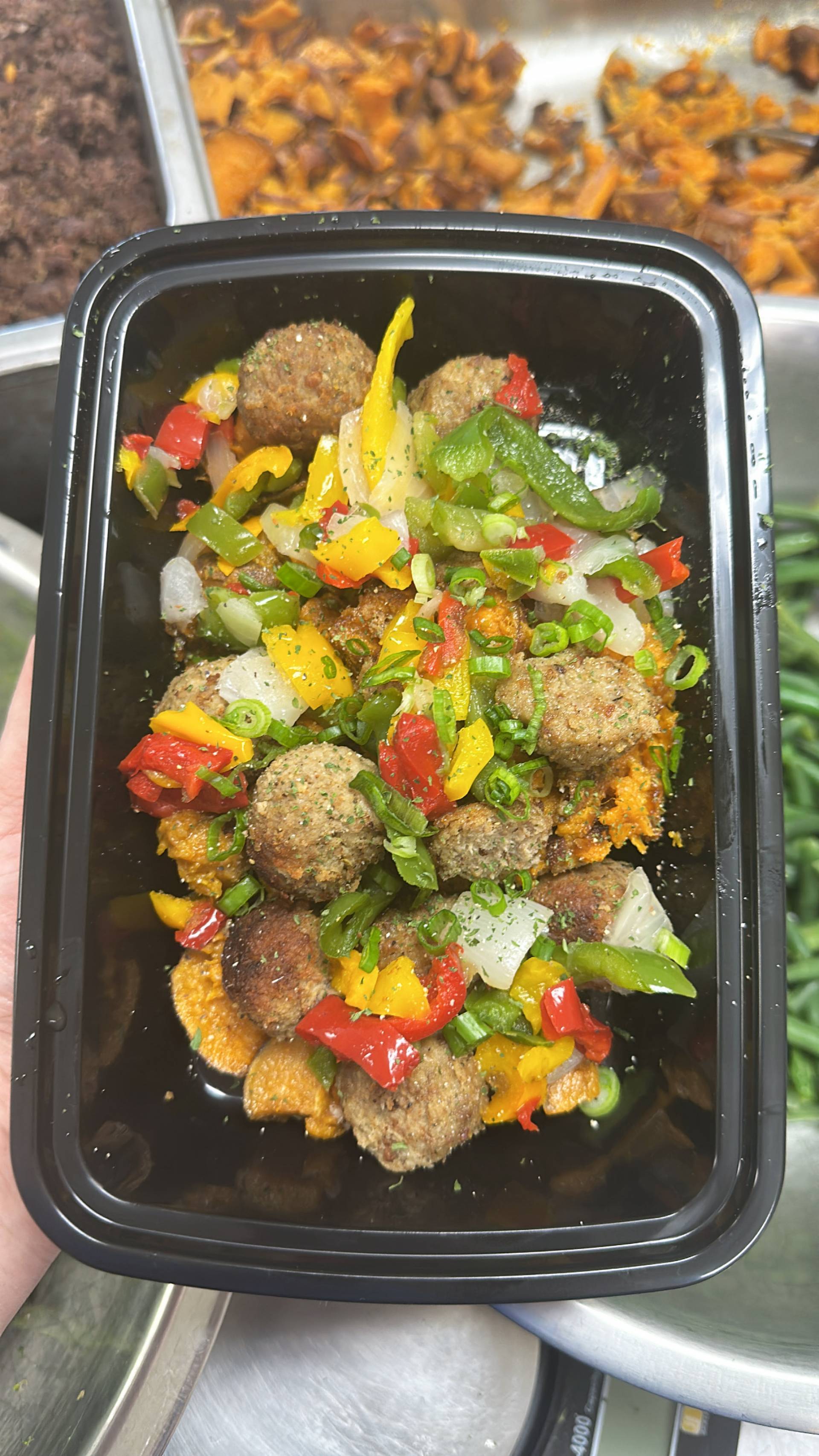 TMB + Sweet Potato + Peppers & Onions