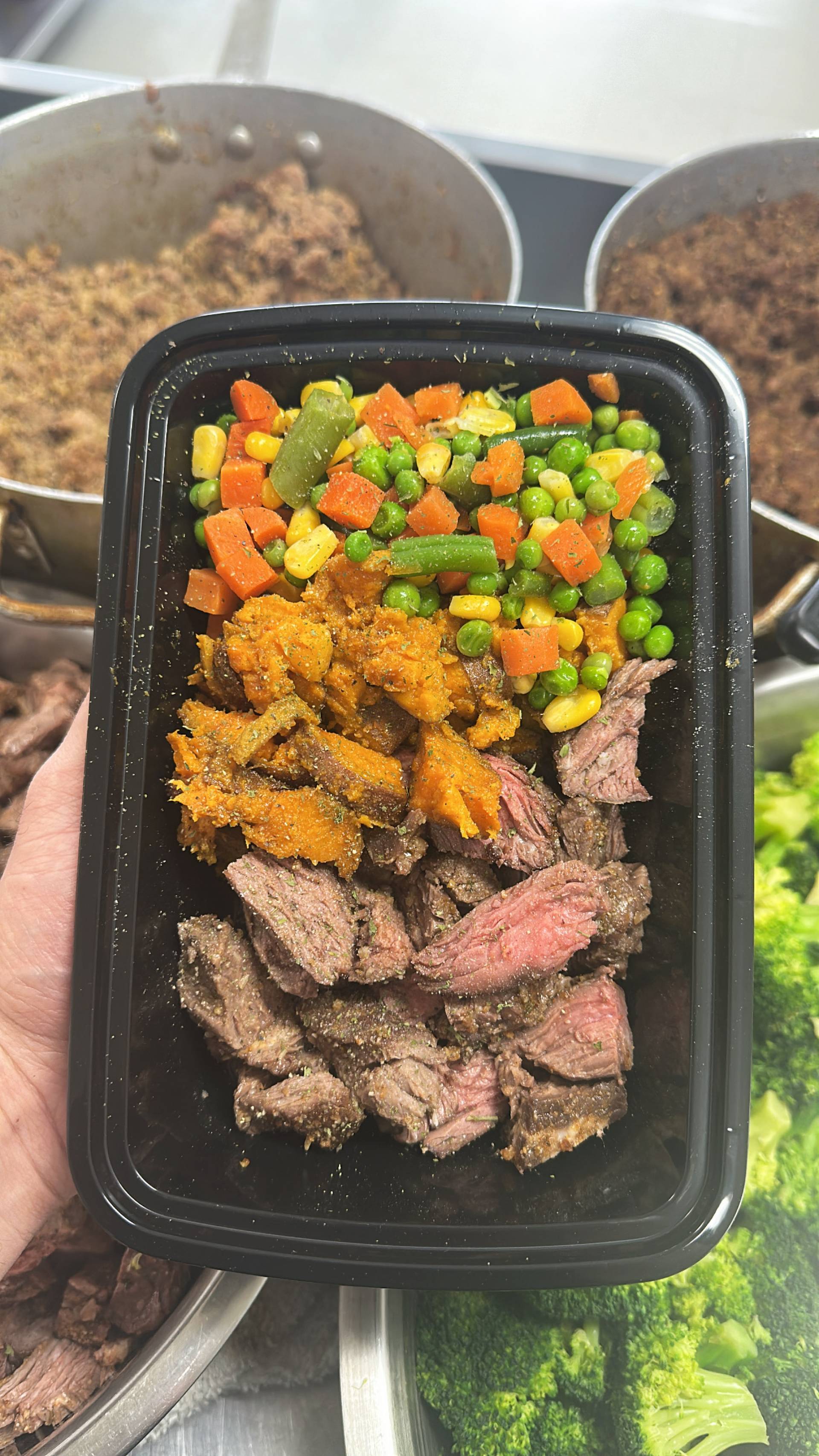 Steak + Sweet Potato + Mixed Veg