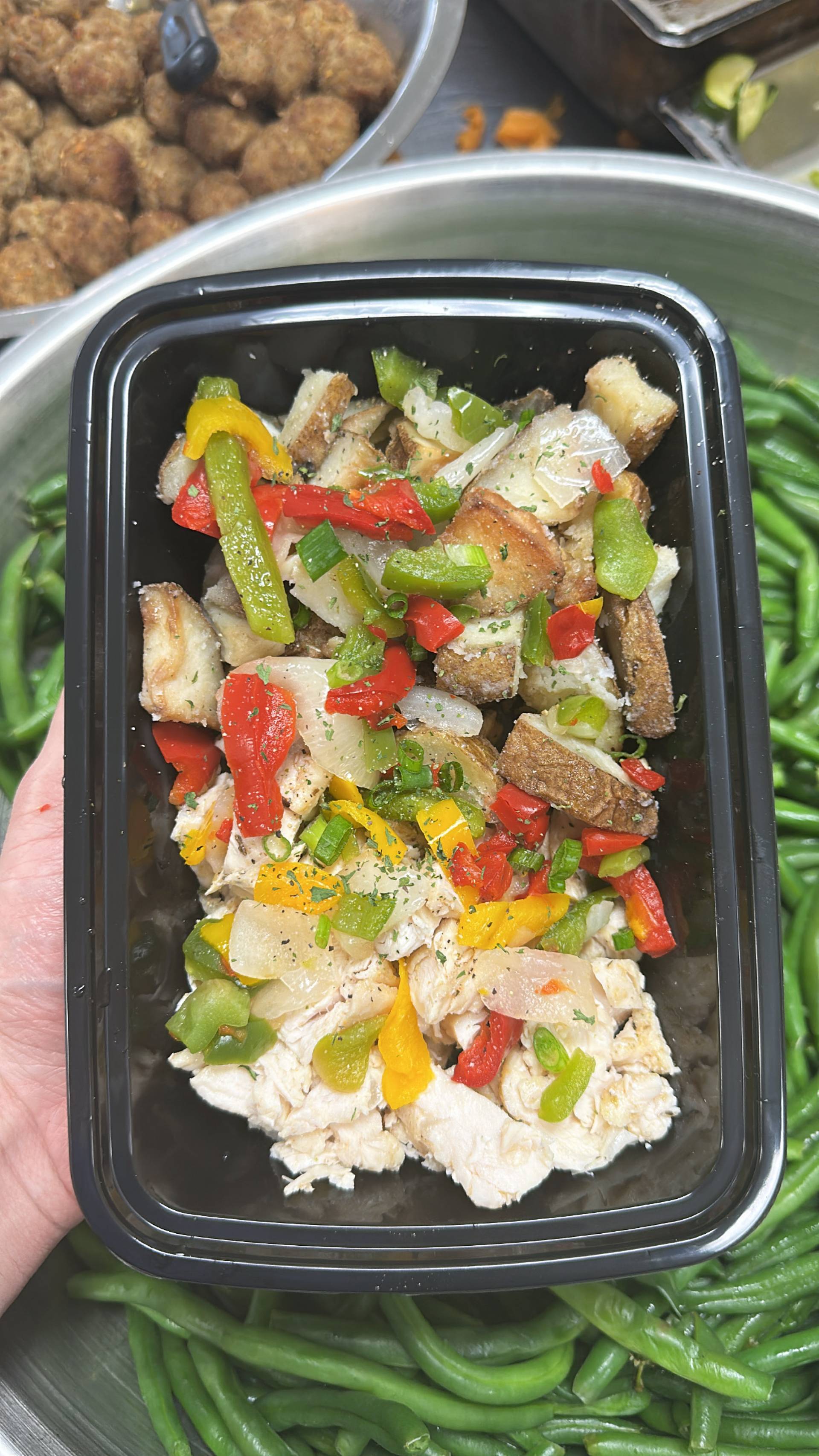 Ground Chicken + White Potato + Peppers & Onions
