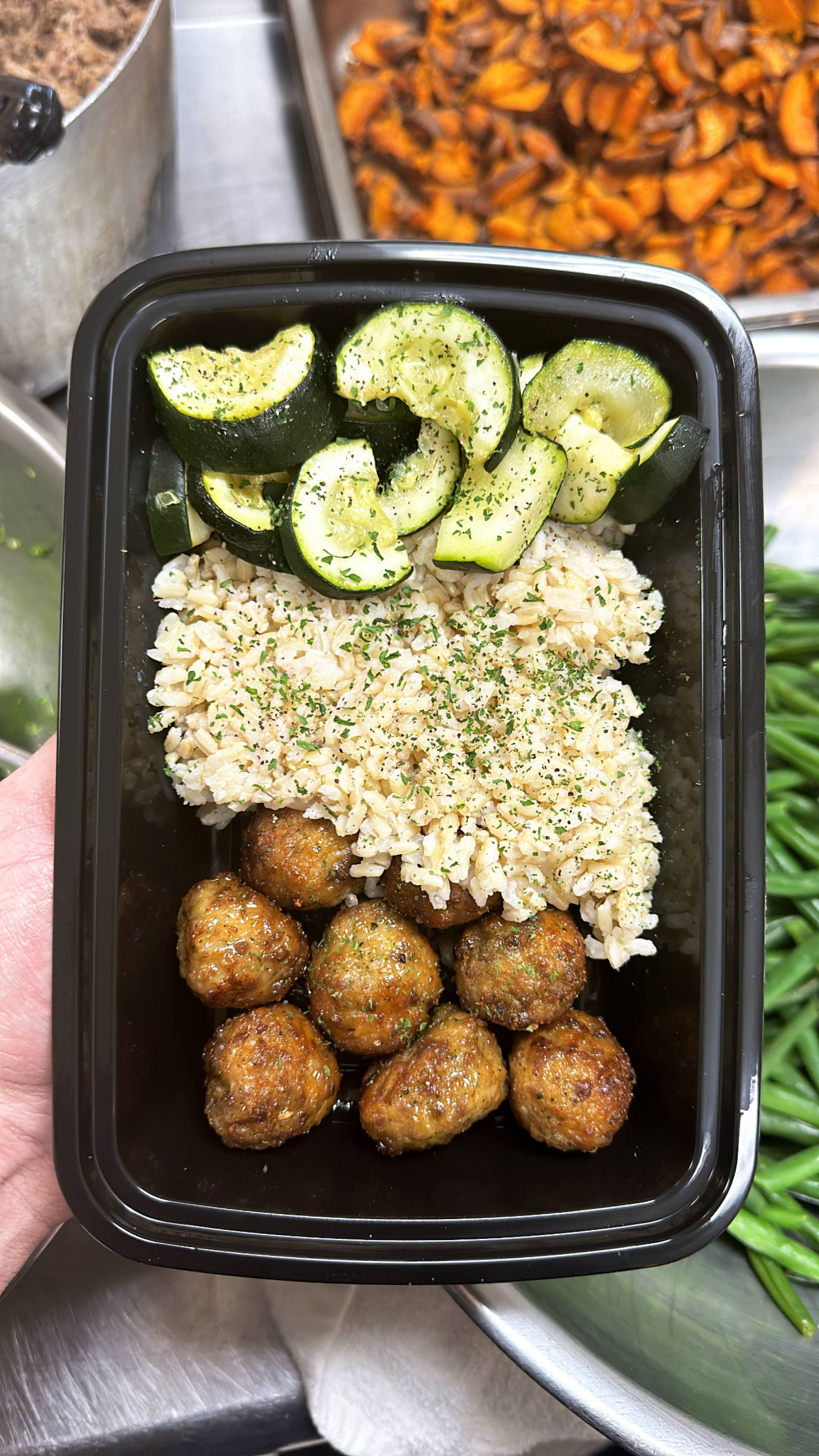 TMB + Rice ( Brown ) + Zucchini