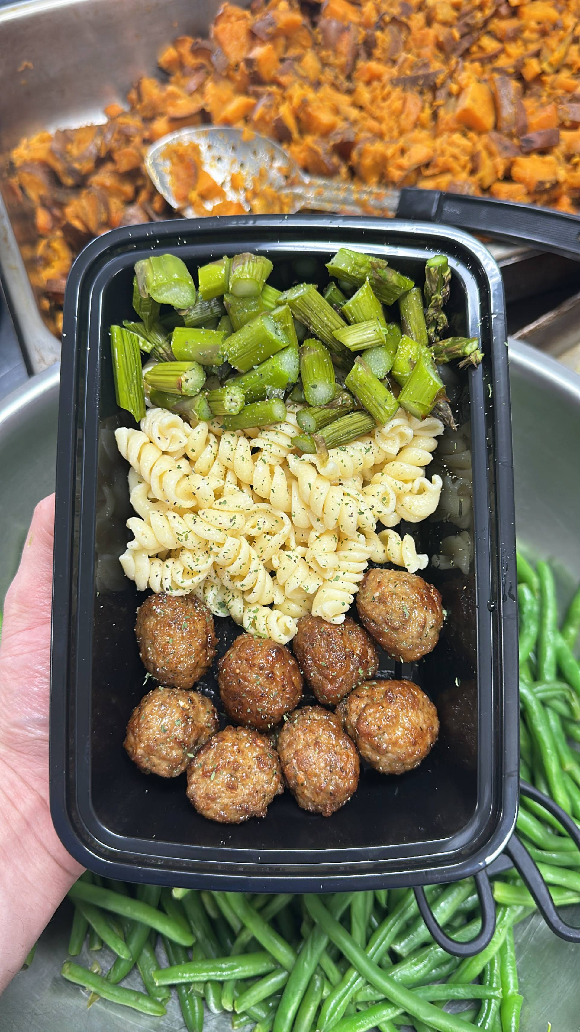 TMB + Pasta + Asparagus