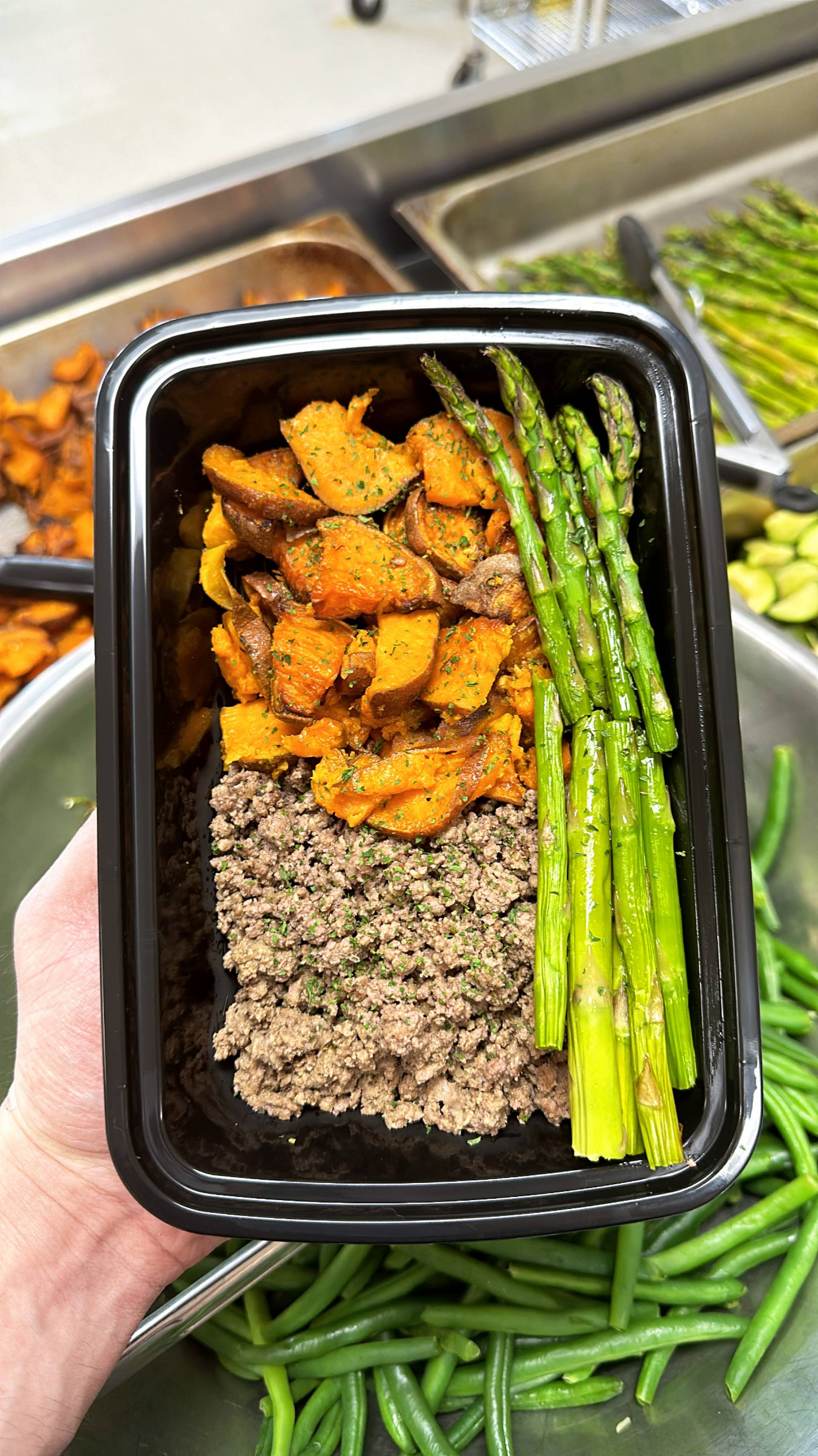 Beef + Sweet Potato + Asparagus