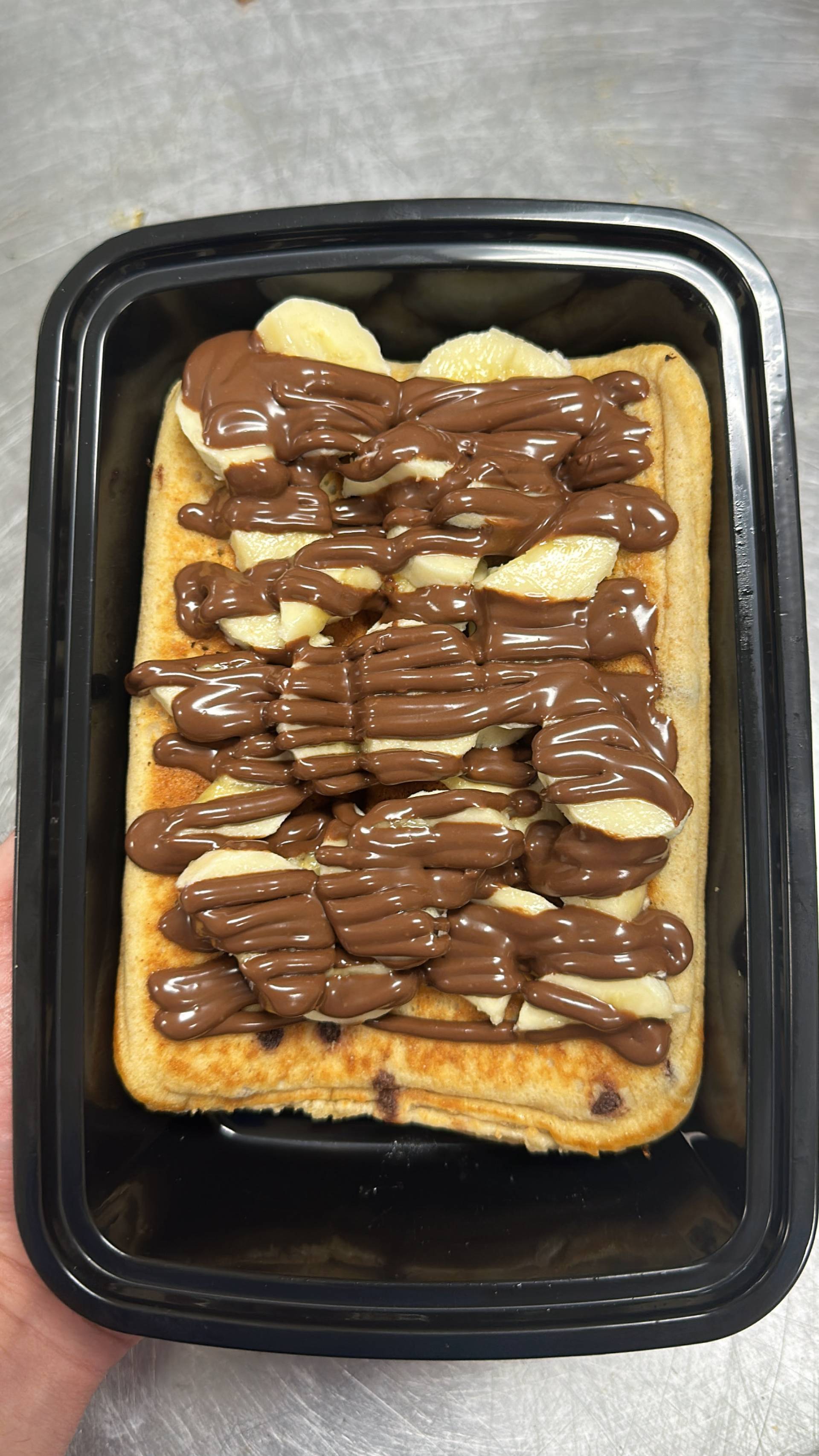 Protein Pancake ( Nutella + Strawberry )