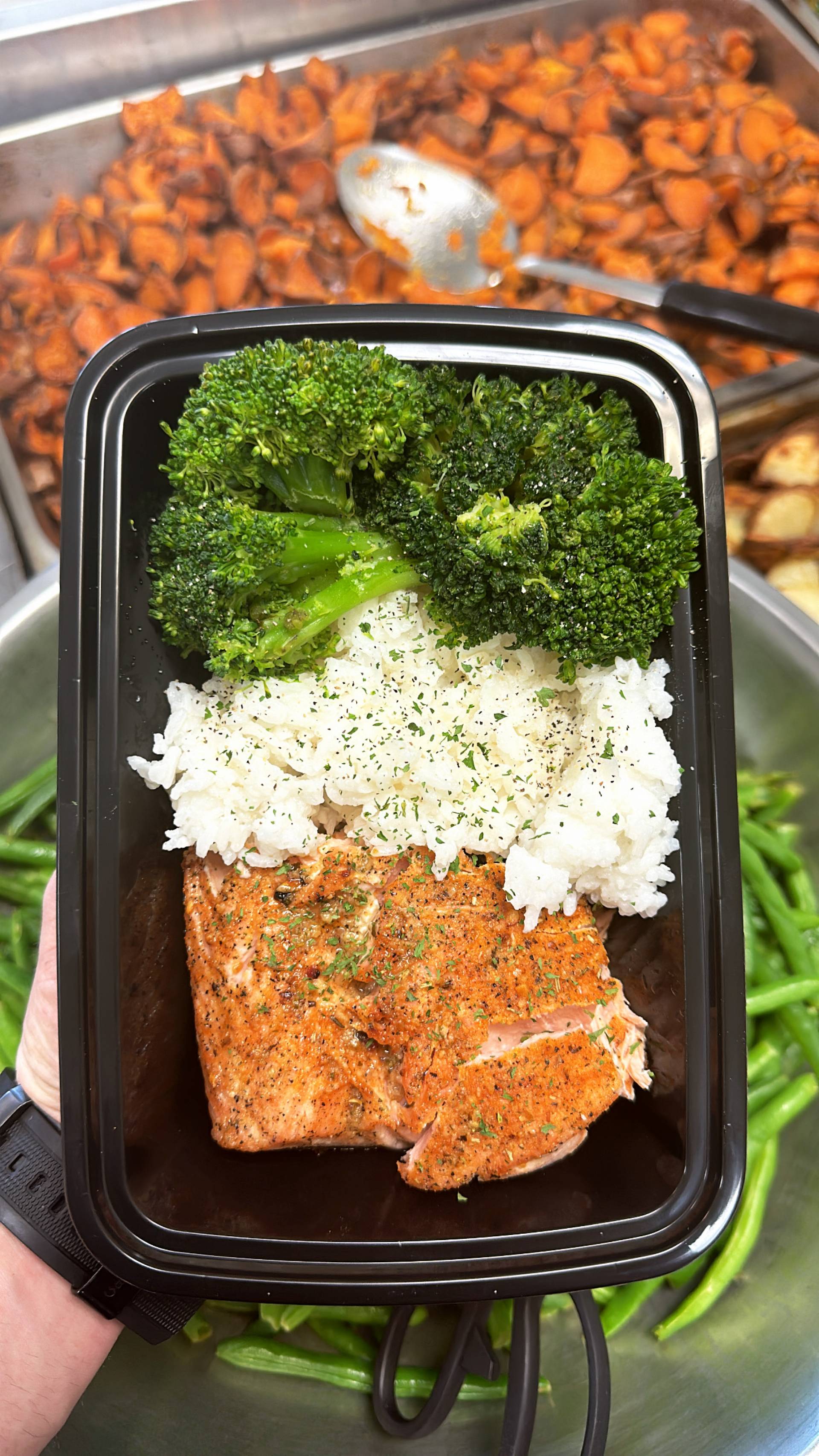 Salmon + Jasmine Rice + Broccoli