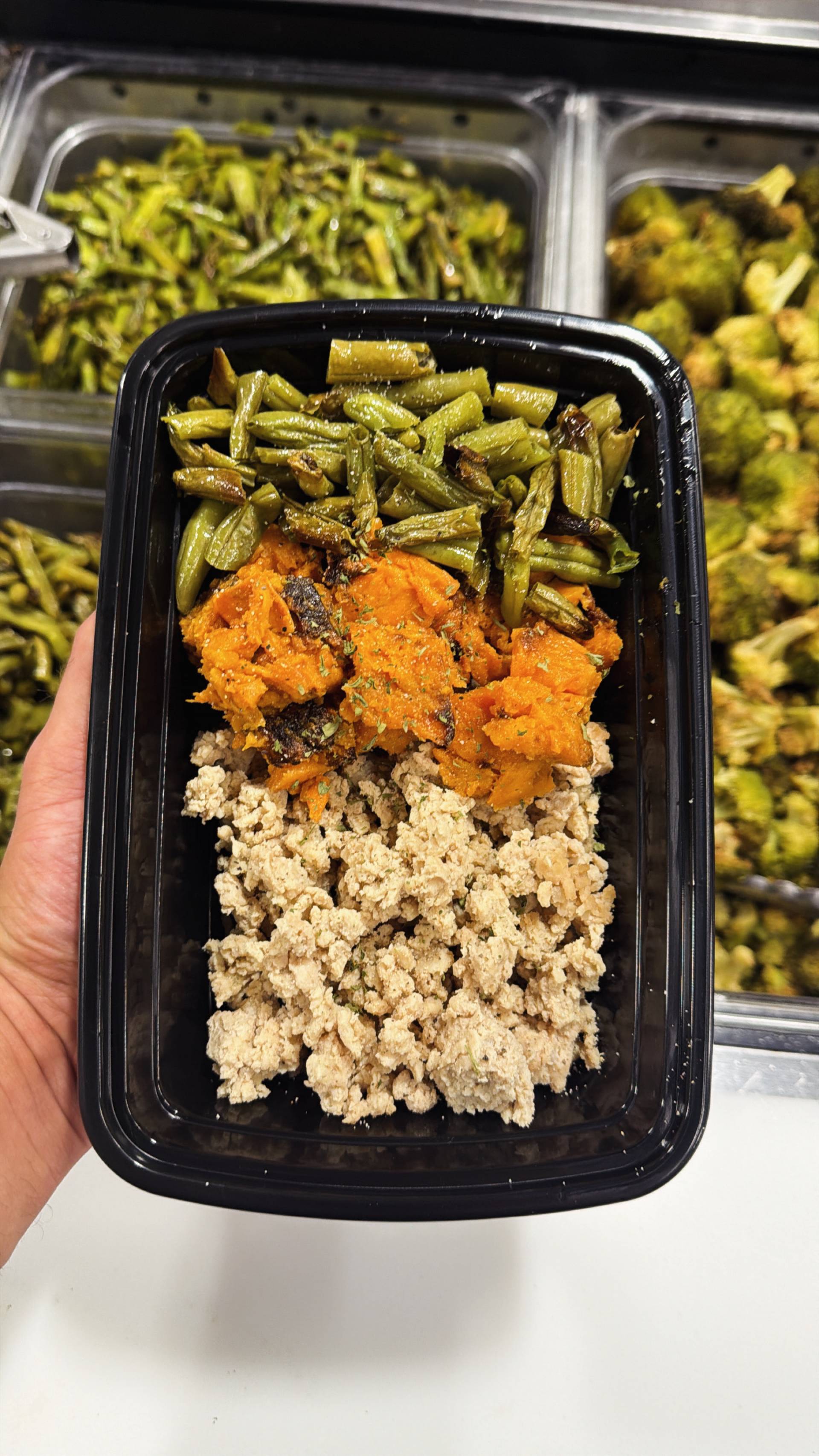 Ground Chicken + Sweet Potato + Green Beans