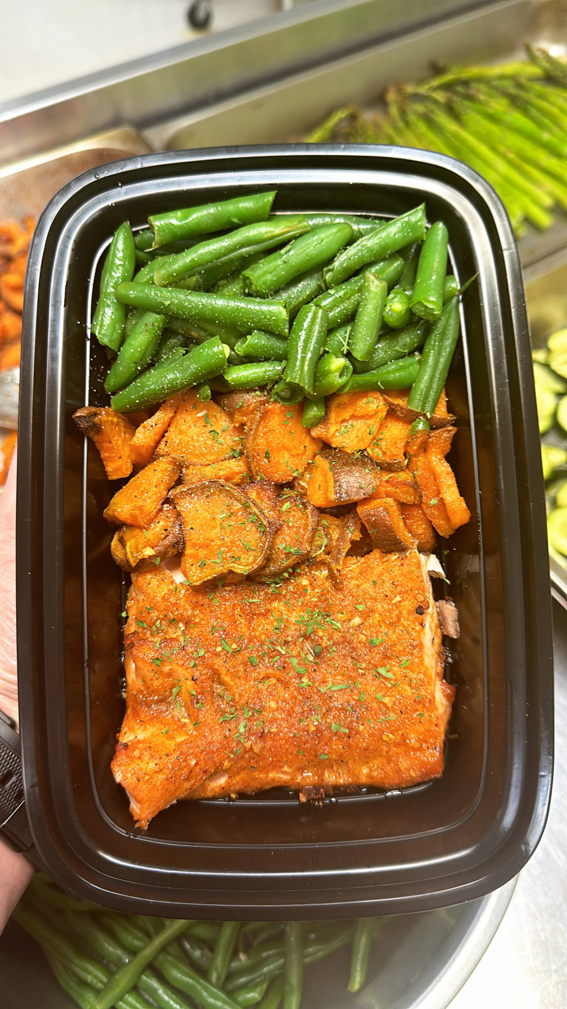 Salmon + Sweet Potato + Green Beans