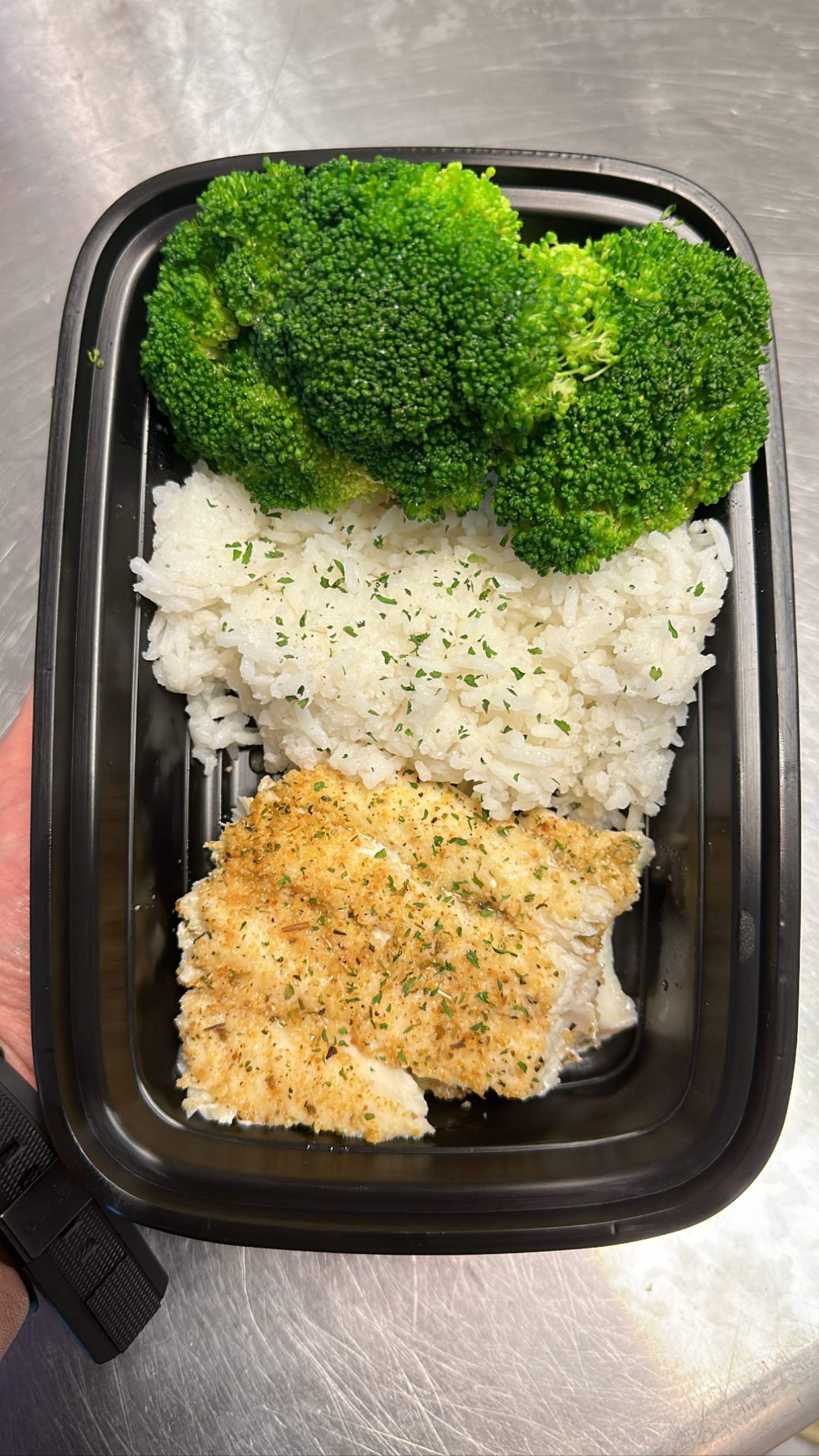 Haddock/Cod + Jasmine Rice + Broccoli
