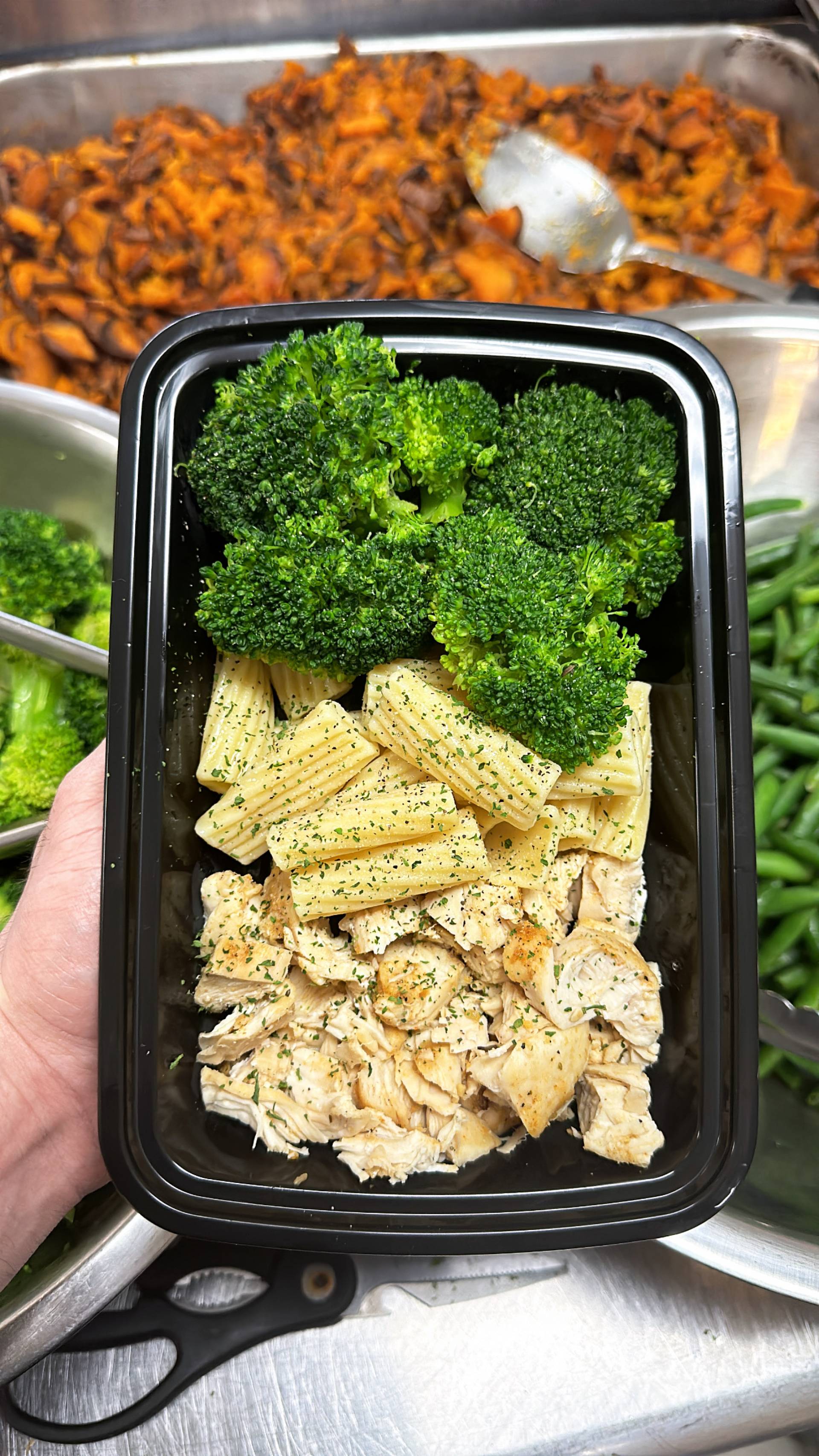 Chicken + Pasta + Broccoli