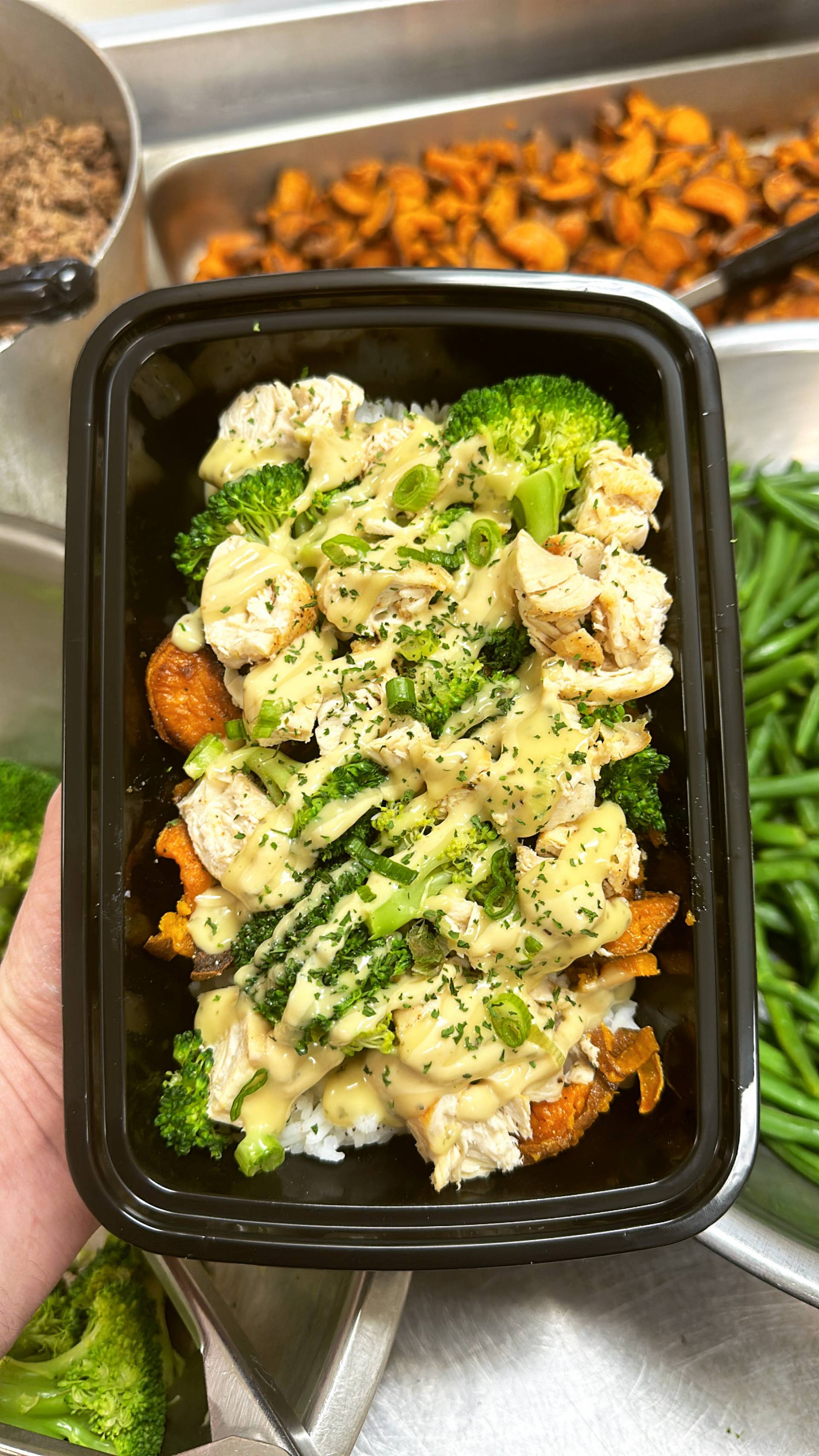 Garlic Parmesan ( Chicken + Sweet Potato )
